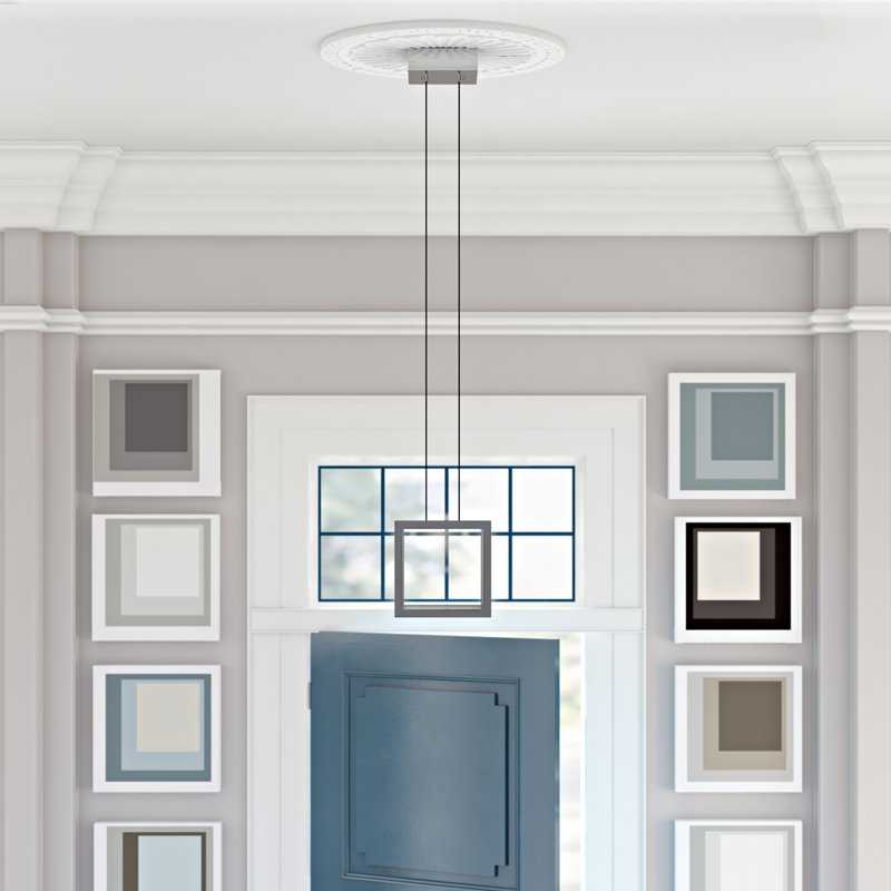 Boxer 1 - Light Single Square Pendant