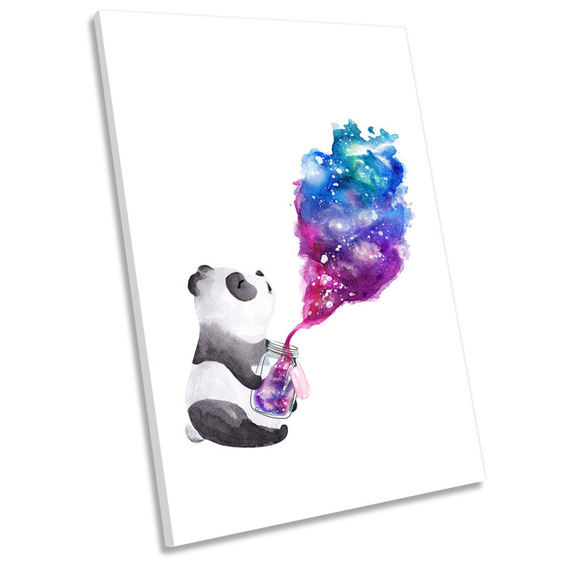 Panda Magic Potion - Wrapped Canvas Art Prints, 45.7cm H x 30.5cm W x 2cm D