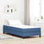 Vidaxl Bed Mattress With Mattress Blue Fabric-117669053