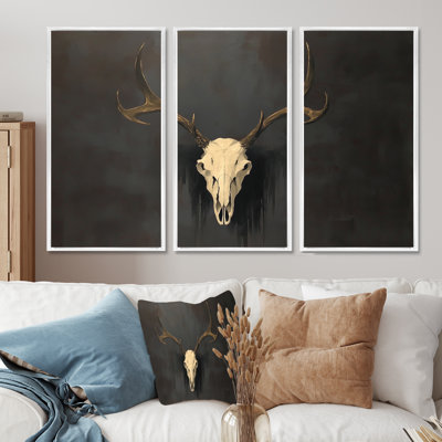 Ensemble de reproductions d'art mural blanc