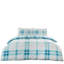 Soft Checked Duvet Cover Set with Pillowcases, Polycotton, Light weight Bedding-35845380-35845383