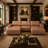 5 Piece Pu Leather Modular U-shape Couch With Two Ottomans-1943813004