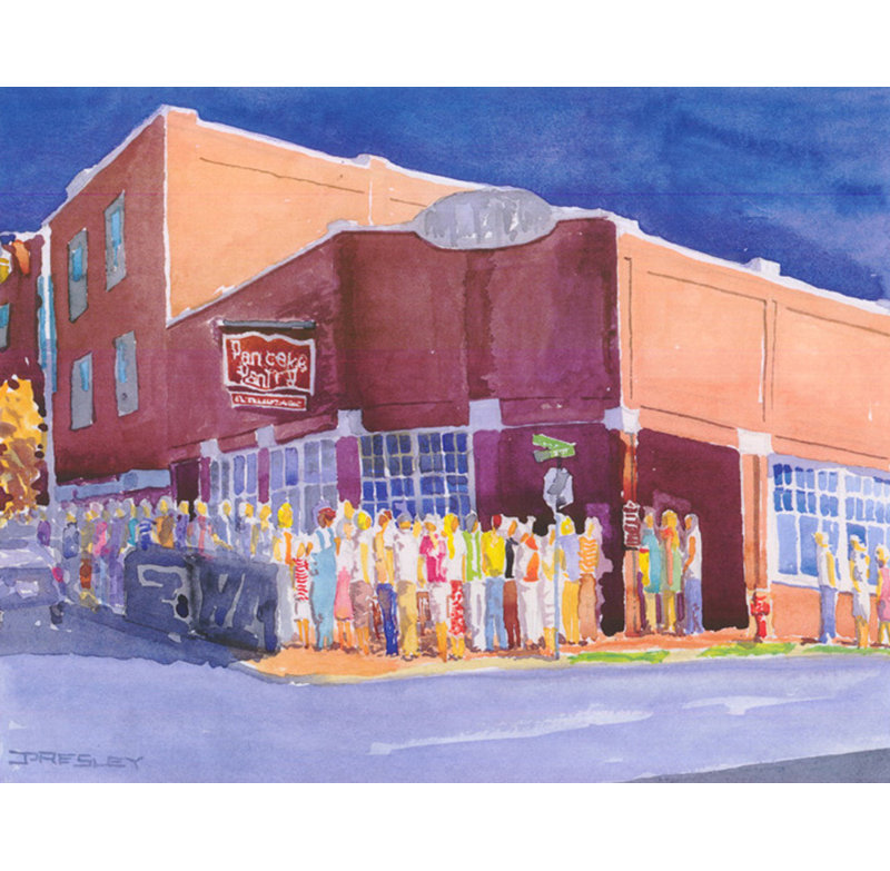 Pancake Paradise, Nashville, Tennessee, H 19 po x l 24 po