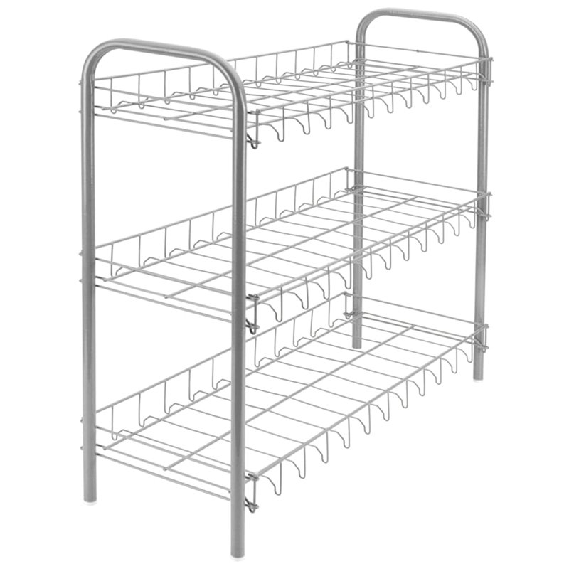 9 Pair Flip Down Shoe Storage, White