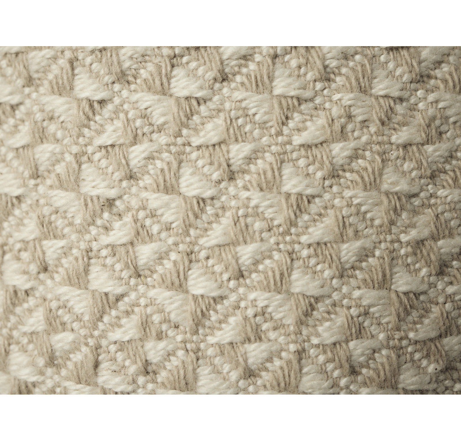 Cotton Honeycomb / Waffle Throw Blanket, 66" W x 90" L, Undyed Oyster
