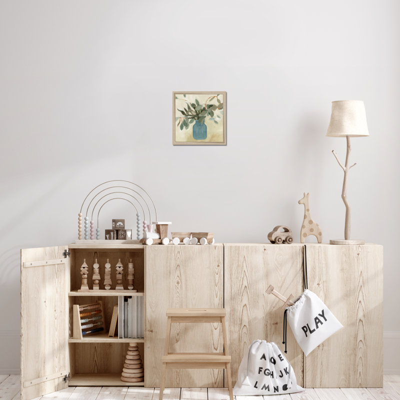 Arrangement II by Emma Scarvey - Painting, 34cm H x 34cm W, Natural Wood Framed Paper Print