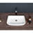 24"X15" Ceramic Rectangular Bathroom Vessel Sink - Modern, Stain , Countertop Mounted For Home And Bathrooms In White Graceful, Install Multiple Areas