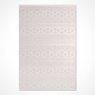 Tapis beige moderne lavable à la machine