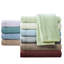 Ensemble de 4 draps de couleur taupe, 100% brossé des deux côtés pour plus de douceur