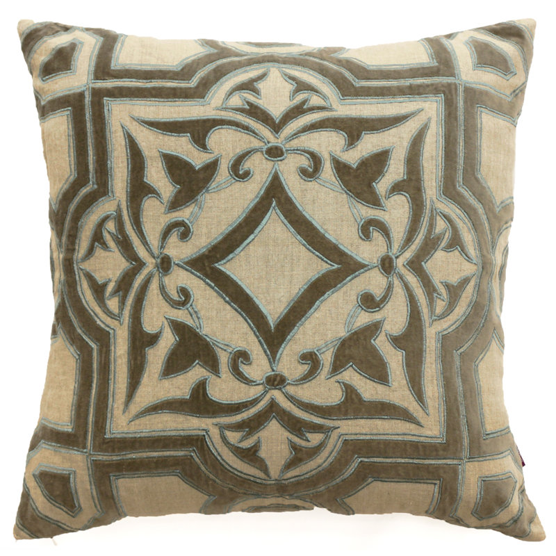 Verano Embroidered Throw Pillow