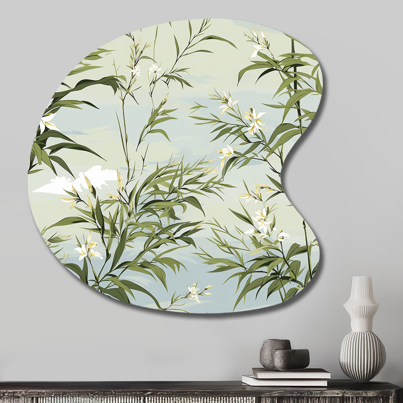 Bastow - art mural floral irrégulier en métal, H 27 po x l 27 po