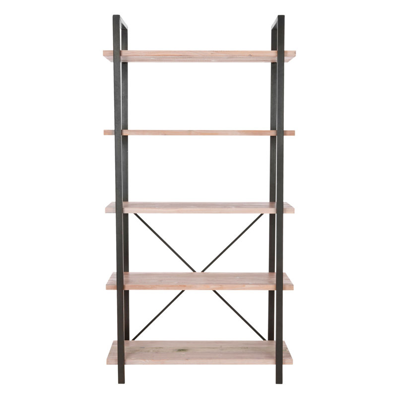 Auton Etagere Bookcase, Black/Light Oak