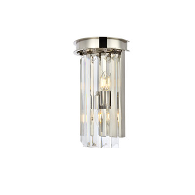 Plafonnier encastré cylindrique de style lustre à 2 lumières de 8 po Yazmin