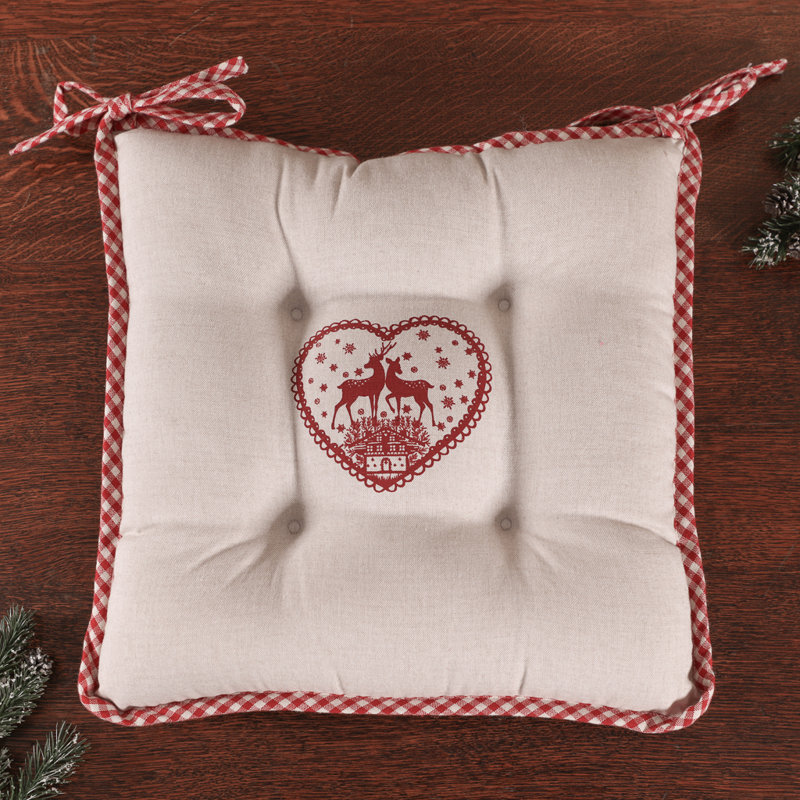 Stag with Ties Chair Pad Cushion