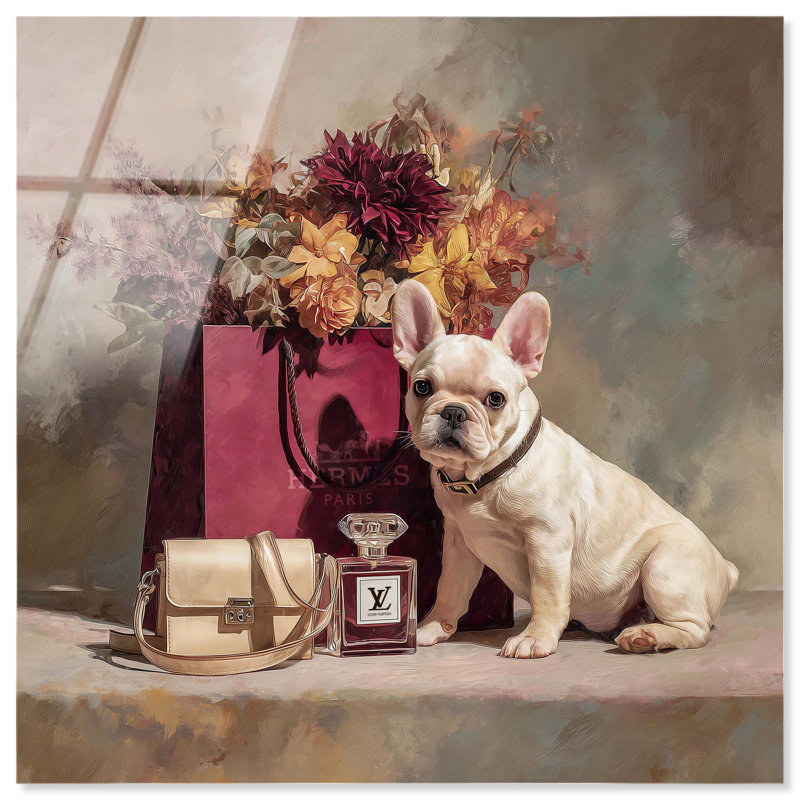 «Little Frenchie Glam» par Art Remedy, H 30 po x l 30 po