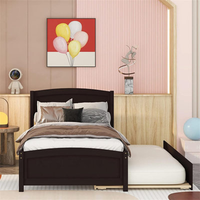 Lit plateforme simple avec lit gigogne Gamba de Harriet Bee