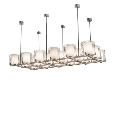 Crawford 18 - Light Nickel Unique/Statement Pendant