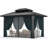10x12 Hardtop Gazebo Aluminum Metal Gazebos Galvanized Steel Double Roof Permanent Hardtop Gazebo with Netting and Curtains Aluminum Frame Steel Gazebos for Deck, Lawns and Backyard-113581894