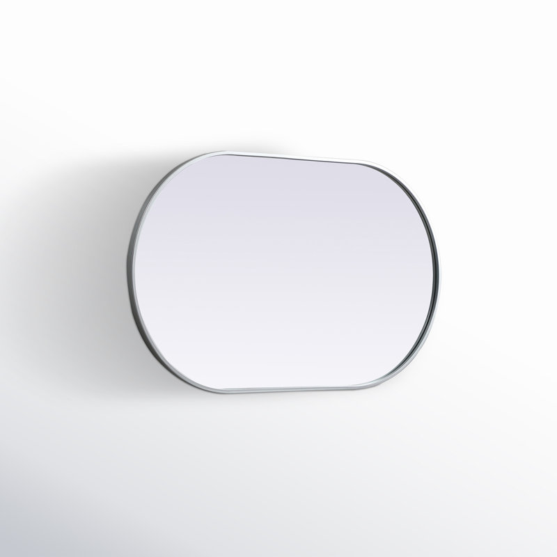 Miroir mural Sabine, Argent, 40 po x 24 po
