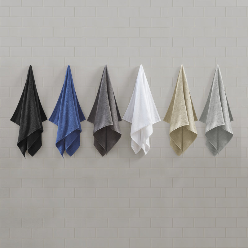 White Cotton Quick-Dry 12-Piece Bath Towel Set