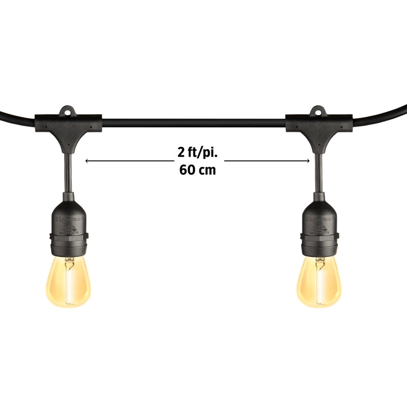Isbah Outdoor 13 - Bulb 288'' Plug-in String Light