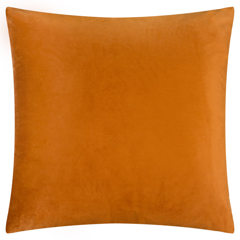 Metro Blocks Abstract Square Throw Pillow Cover, Blue/Orange