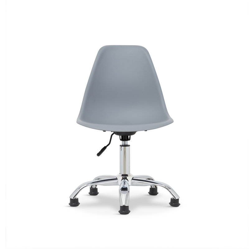 Emmakate Office Chair, Light Grey/Silver