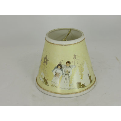 9.5'' H x 13" W Angel Paper Empire Lamp Shade in Yellow