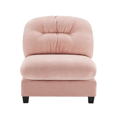 Canapé sans accoudoirs - rose