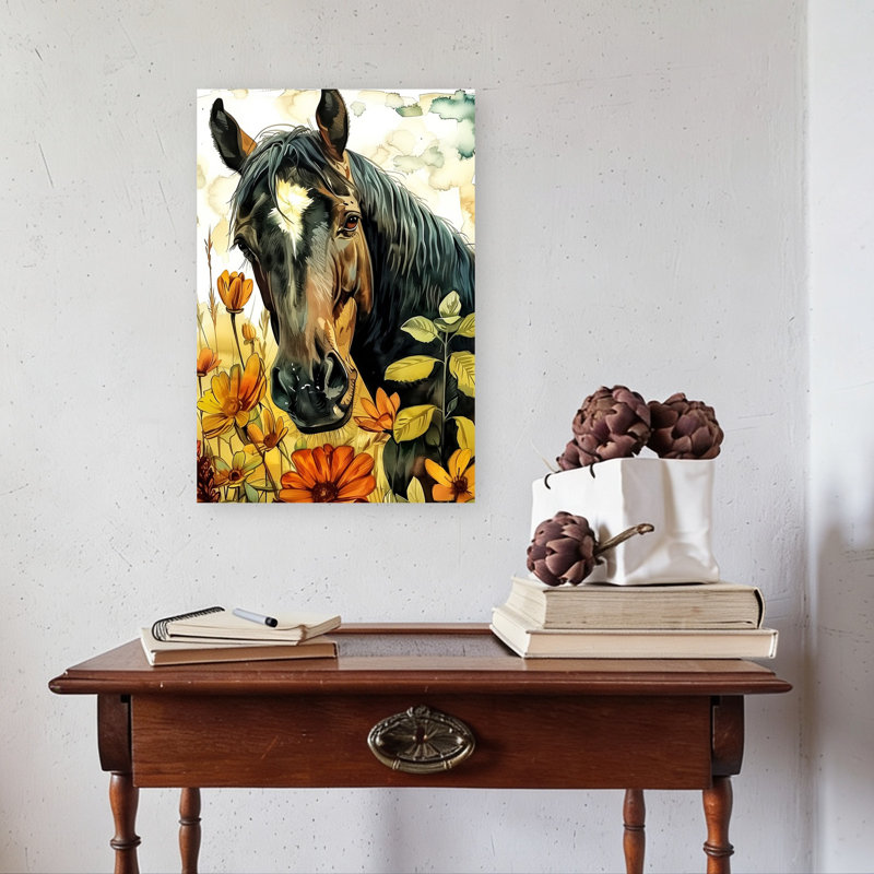 Cheval, art animalier contemporain, 24" H x 16" W
