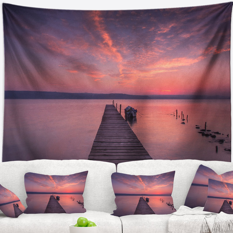 Tapisserie en bois Seascape, H 78 po x l 92 po