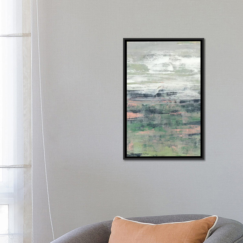 «Paynes Blush I», reproduction sur toile, H 26 po x l 18 po x P 1,5 po, Toile avec cadre flottant noir, Pas de tapis