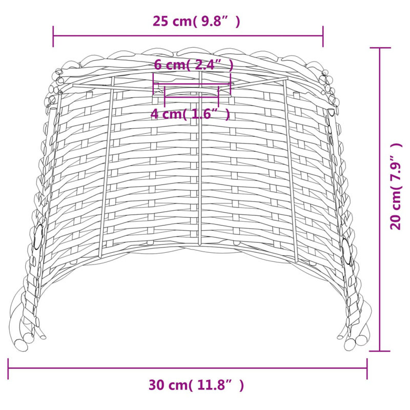 Chira Pendant Shade, White, 20cm H x 30cm W x 30cm D
