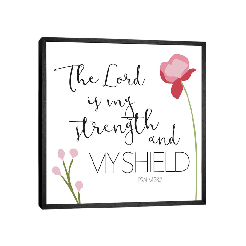 The Lord by Mlli Villa - Print on Canvas, Black Framed, 45.72cm H x 45.72cm W x 3.81cm D