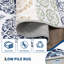 Tapis floral rétro Boho, antidérapant, résistant aux marques et léger, à poils courts, pour salon, chambre à coucher, chambre de bébé, bleu, 5 x 7 pi (152 x 213 cm), États-Unis-1042311128-1042311106