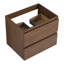Meuble-lavabo 24 po avec lavabo en résine et 2 tiroirs à fermeture en douceur - Fixation murale intrigante, tiroirs à fermeture en douceur, enchanteur