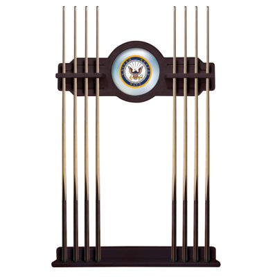 U.S. Army Holland Bar Stool Wood Pool Cue Rack