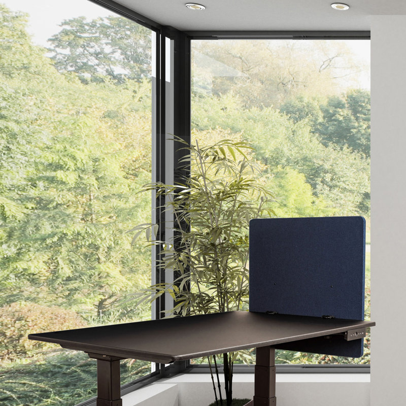 Cloison de bureau en tissu 1 panneau, Bleu minuit