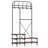 Bruton Industrial Hall Tree with Wood Shelves-707887872
