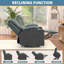 Boneita Upholstered Heated Massage Chair-1108014752