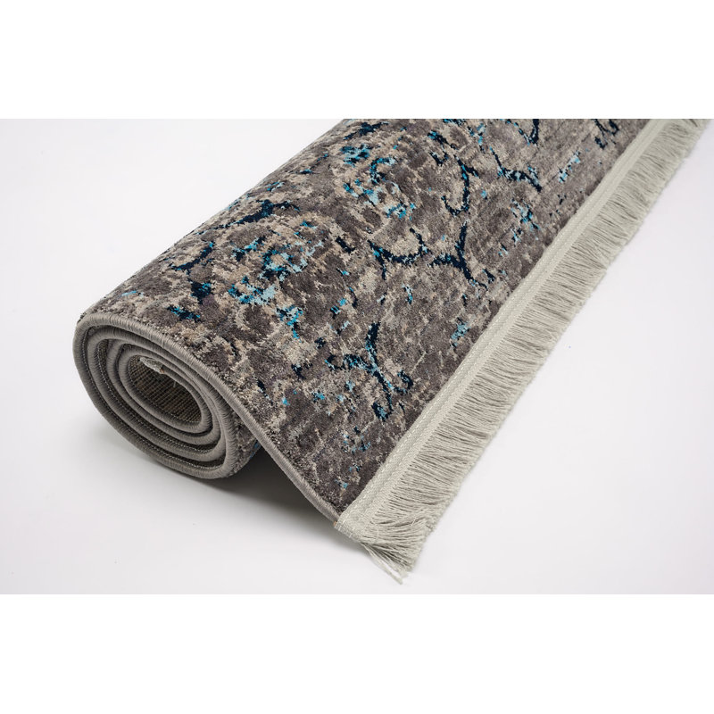 Machine Woven Grey Indoor Rug