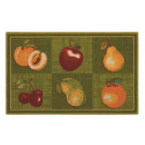 Tapis de surface verte 1 pi 5 po x 2 pi 4 po à la main Amberwood