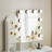 Besancon 4 drawer dressing table with light-1987452770