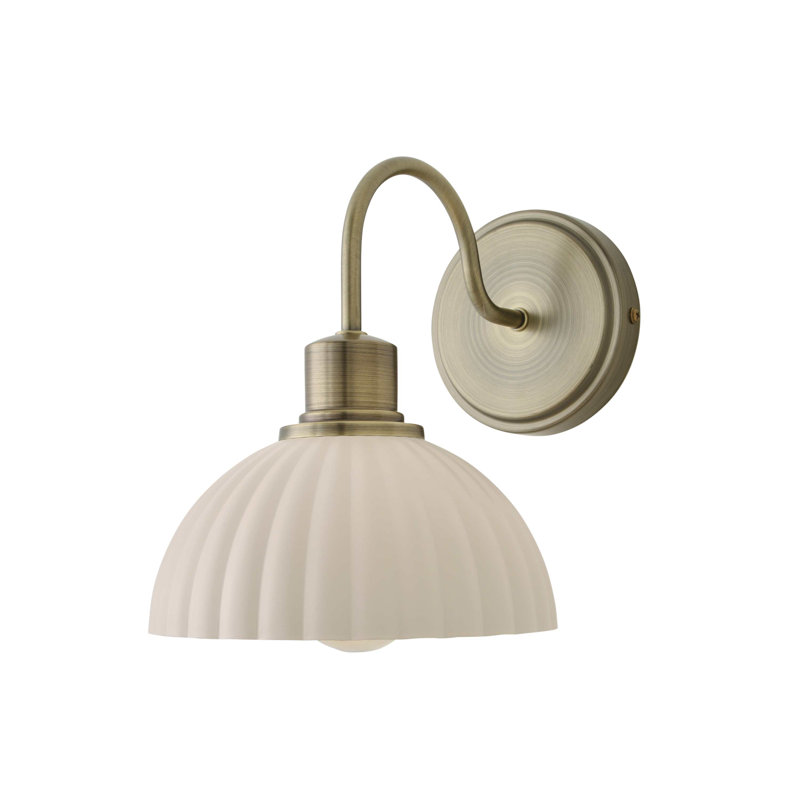 Akshayan Armed Sconce, Brushed Gold