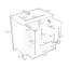 Meuble-lavabo avec lavabo et tablette