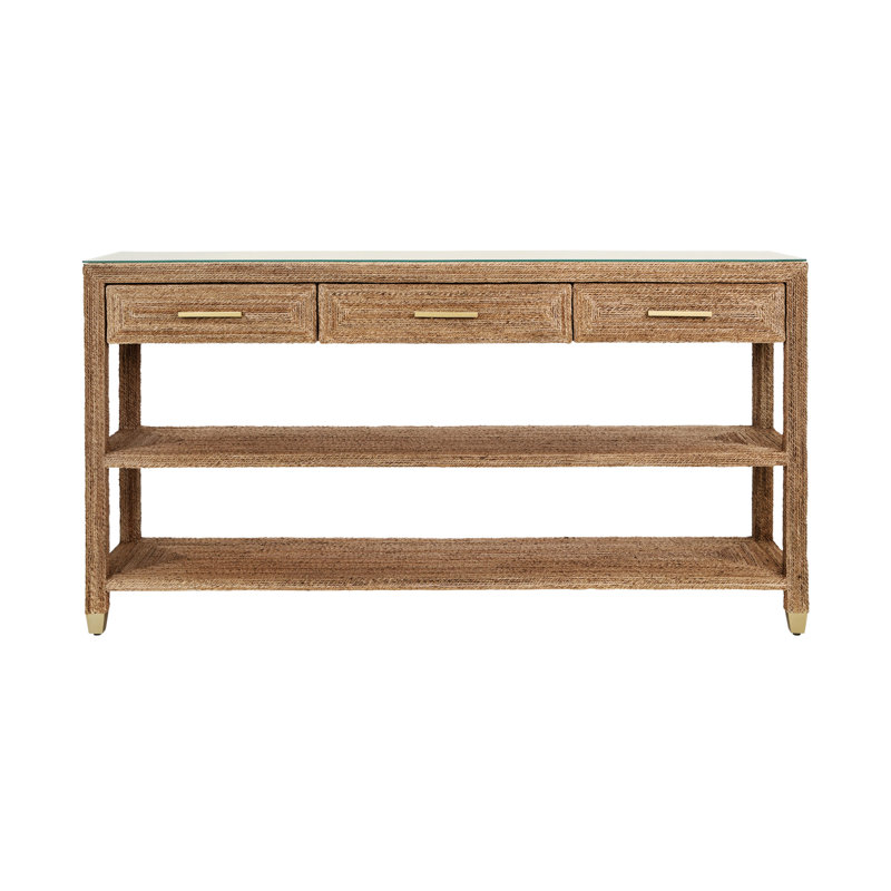 68'' W Glass Console Table