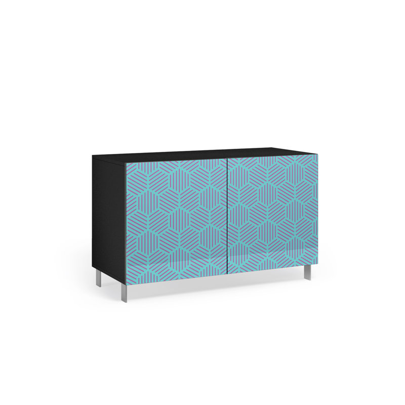 Baca 2 - Door Standard Accent Cabinet, Blue