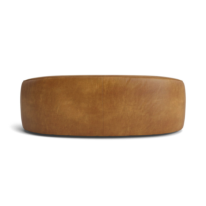 Canapé en cuir Giselle 100, 30" H x 100" W x 44" D, Bedford - Selle