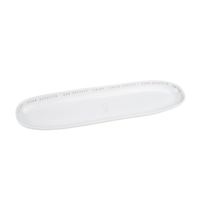 Bon Appetit Porcelain Oval Serving Platter