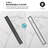 FINE FIXTURES Stainless Steel 18 inch Linear Shower Drain with Hair Trap and Tile Insert & Grate 2-in-1 Design-126533258